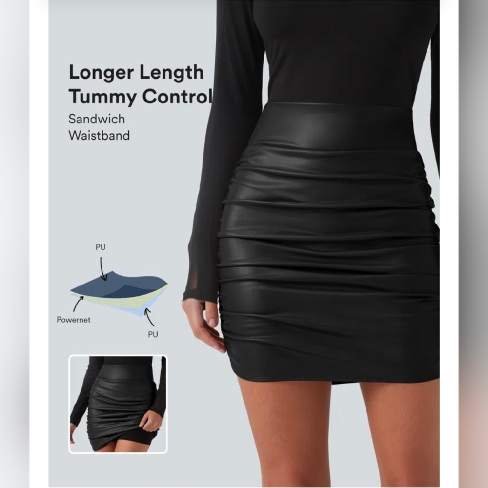 HALARA Black Pencil Skirt with Tummy Control